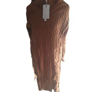 Sweater Dress Long Sleeve Bodycon Size Large